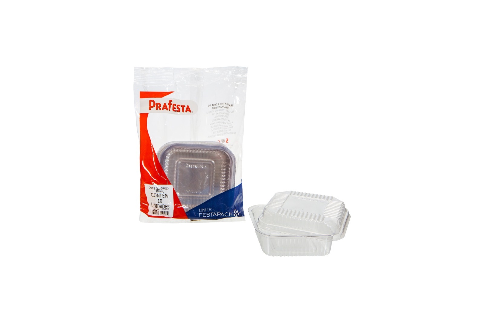 Embalagem Para Doce Quadrado PraFesta - 10 Unidades