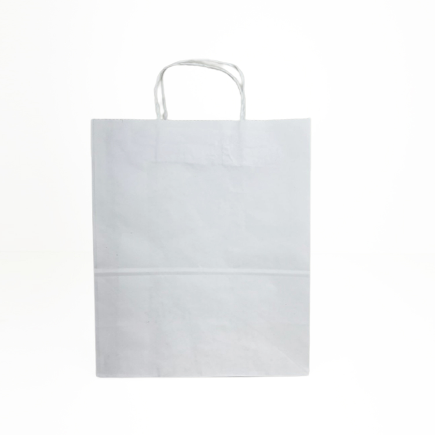 Sacola Kraft Branca (24 x 14 x 33 cm) - 100 Unidades