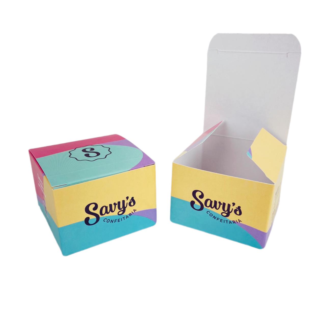 Embalagem Para Doces (7 x 7 x 5 cm) Personalizada