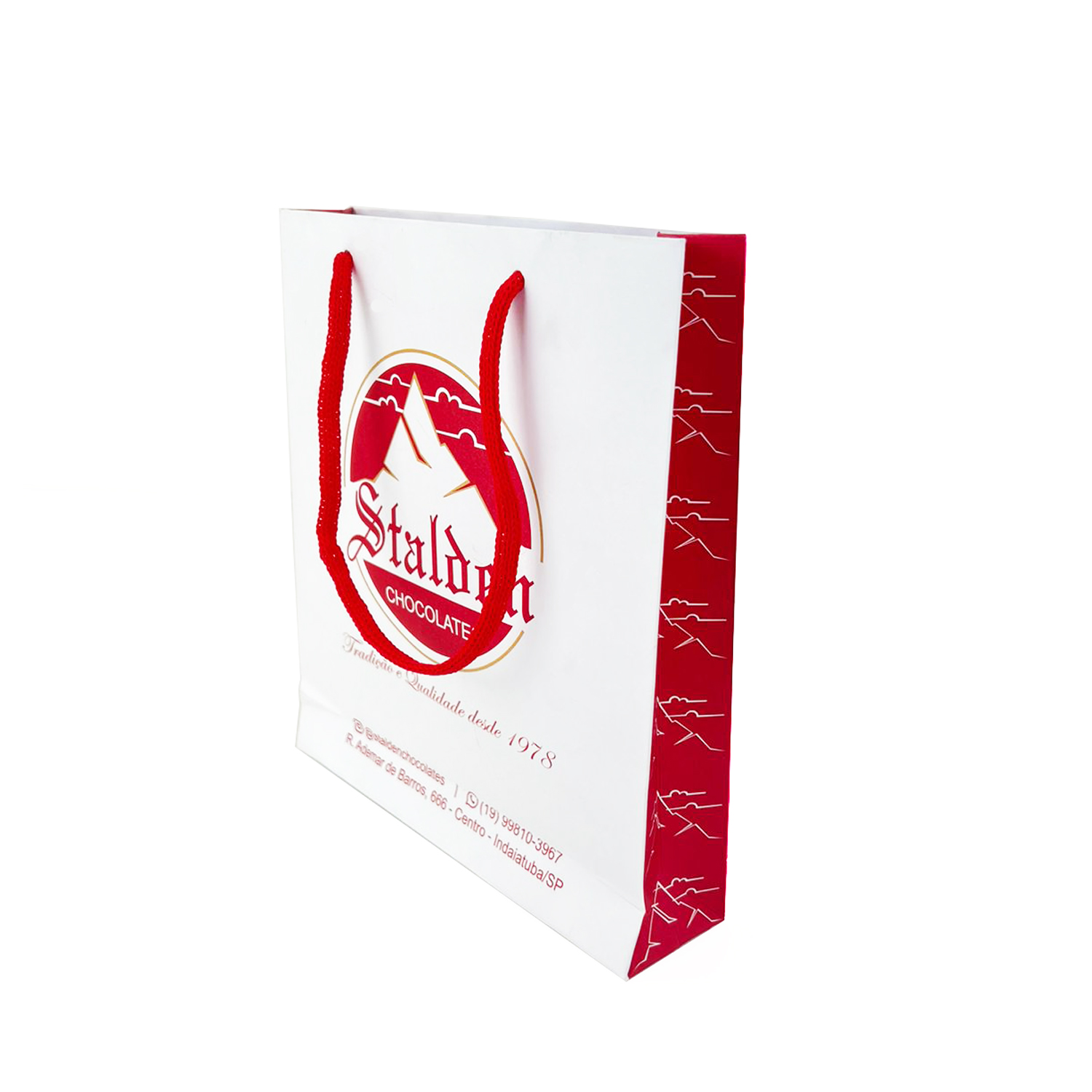 Sacola Offset 180grs (17 x 4 x 19 cm) Personalizadaa