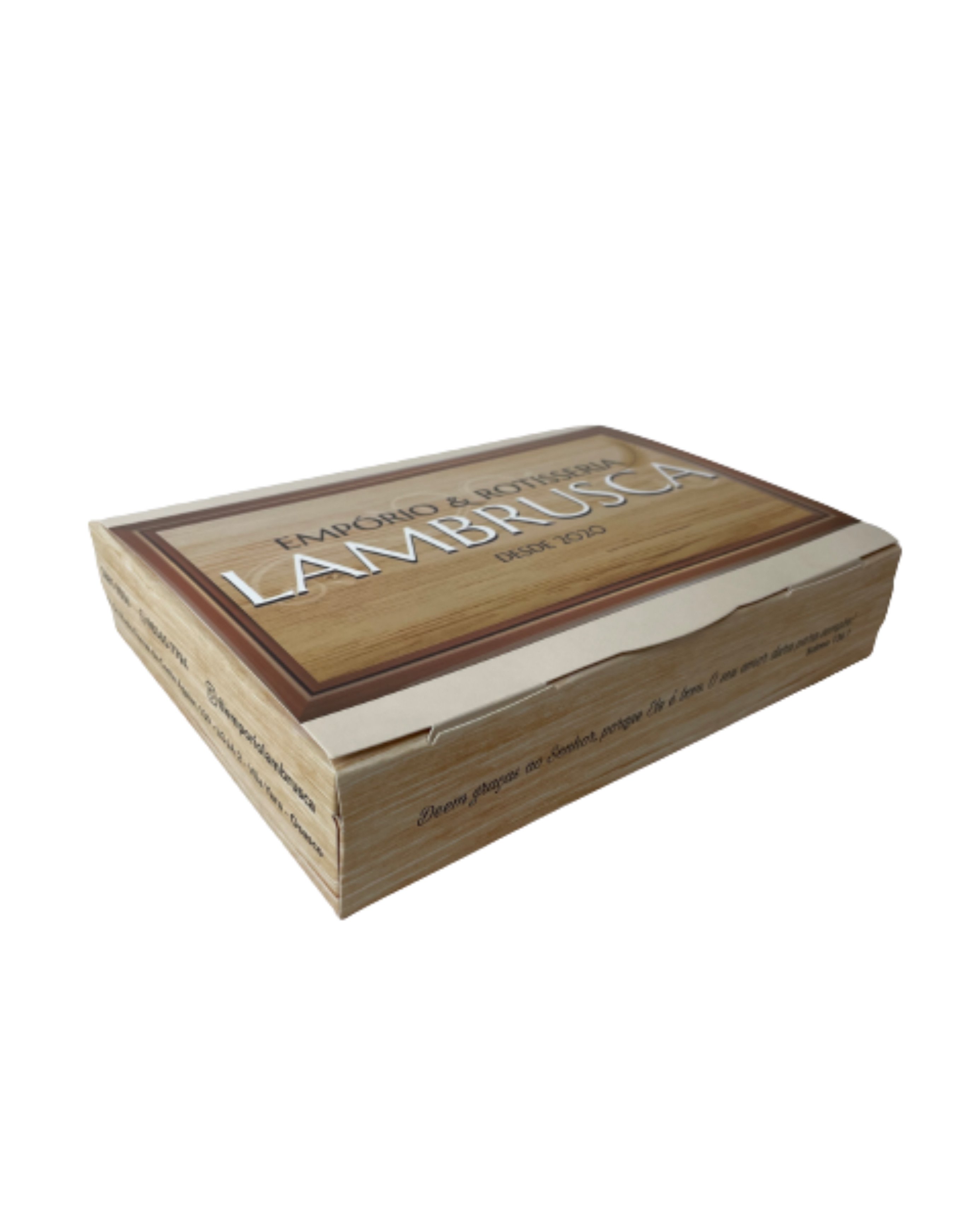 Embalagem p/ marmita 850ml (somente a caixa) Personalizada