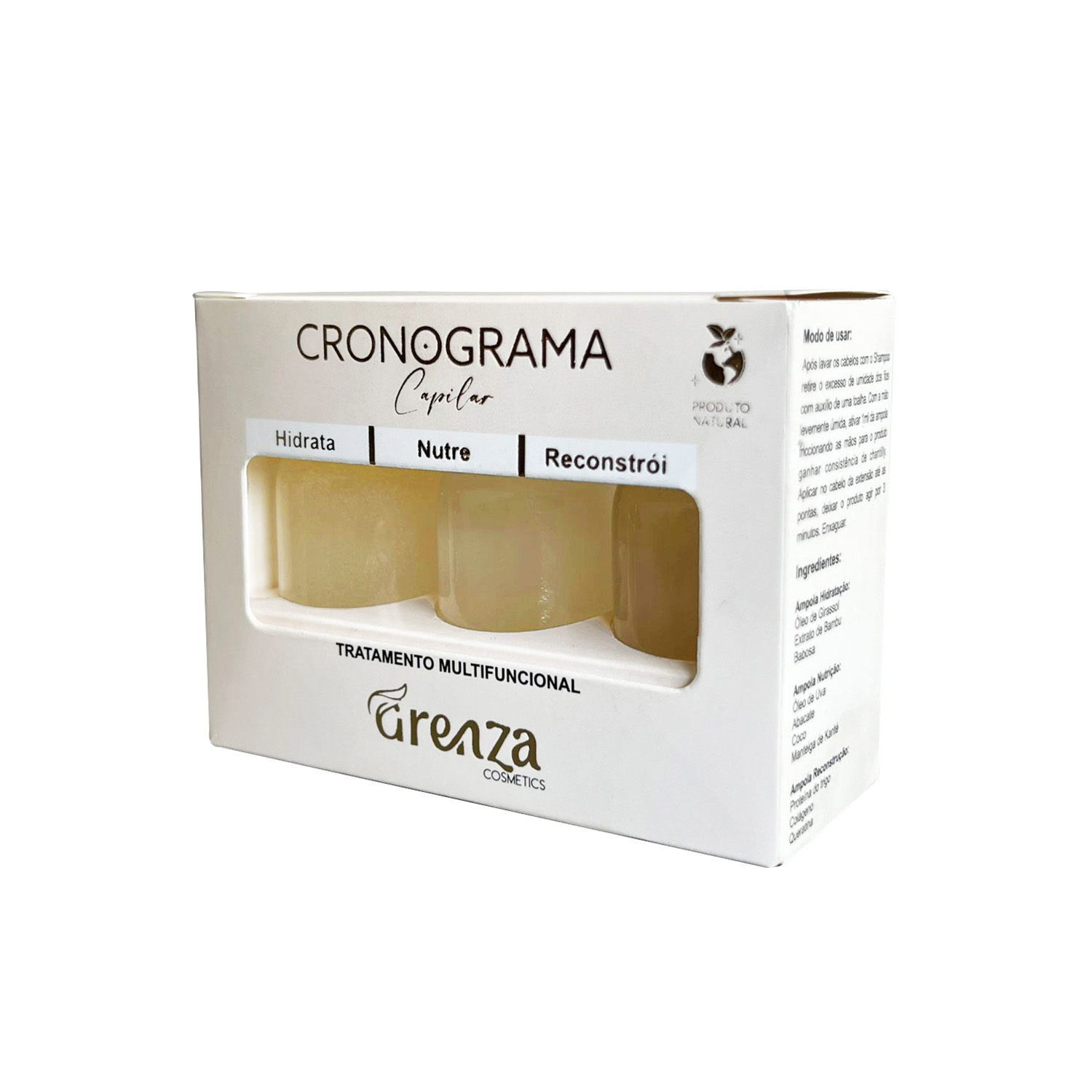 Embalagem para Kit de Ampola (9 x 3,5 x 6,5 cm) Personalizada