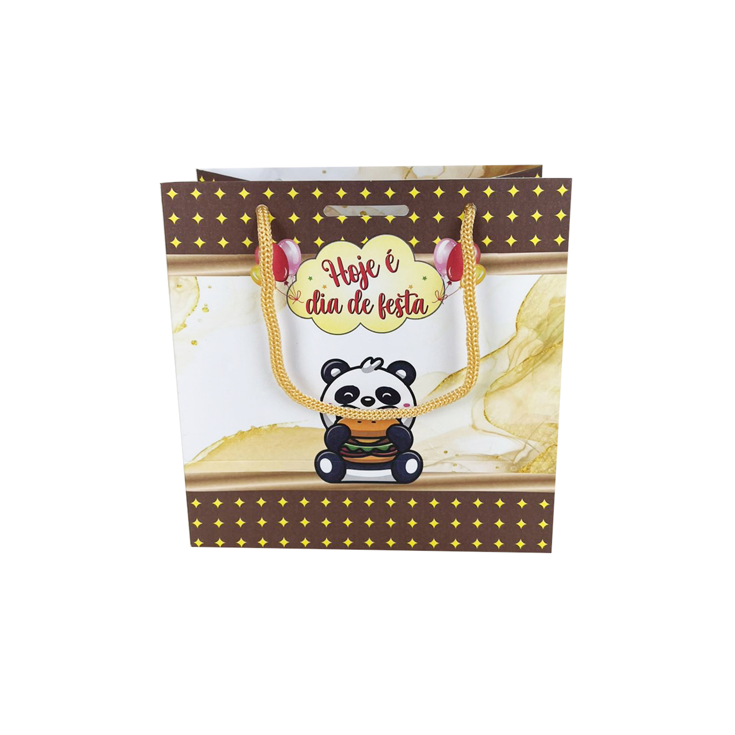 Sacola Offset 180grs c/ Alça (17 x 9 x 17 cm) Personalizada