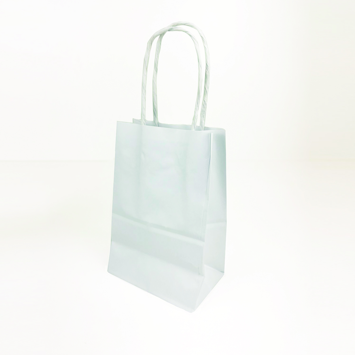 Sacola Kraft Branca (12 x 8 x 18 cm) - 100 Unidades