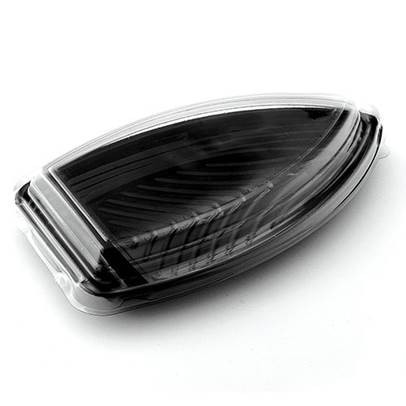 Barco 26 x 15,5 cm (Boat Médio) 500ml para sushi, sashimi, açai, brigadeiro - C/ TAMPA - 100 unds
