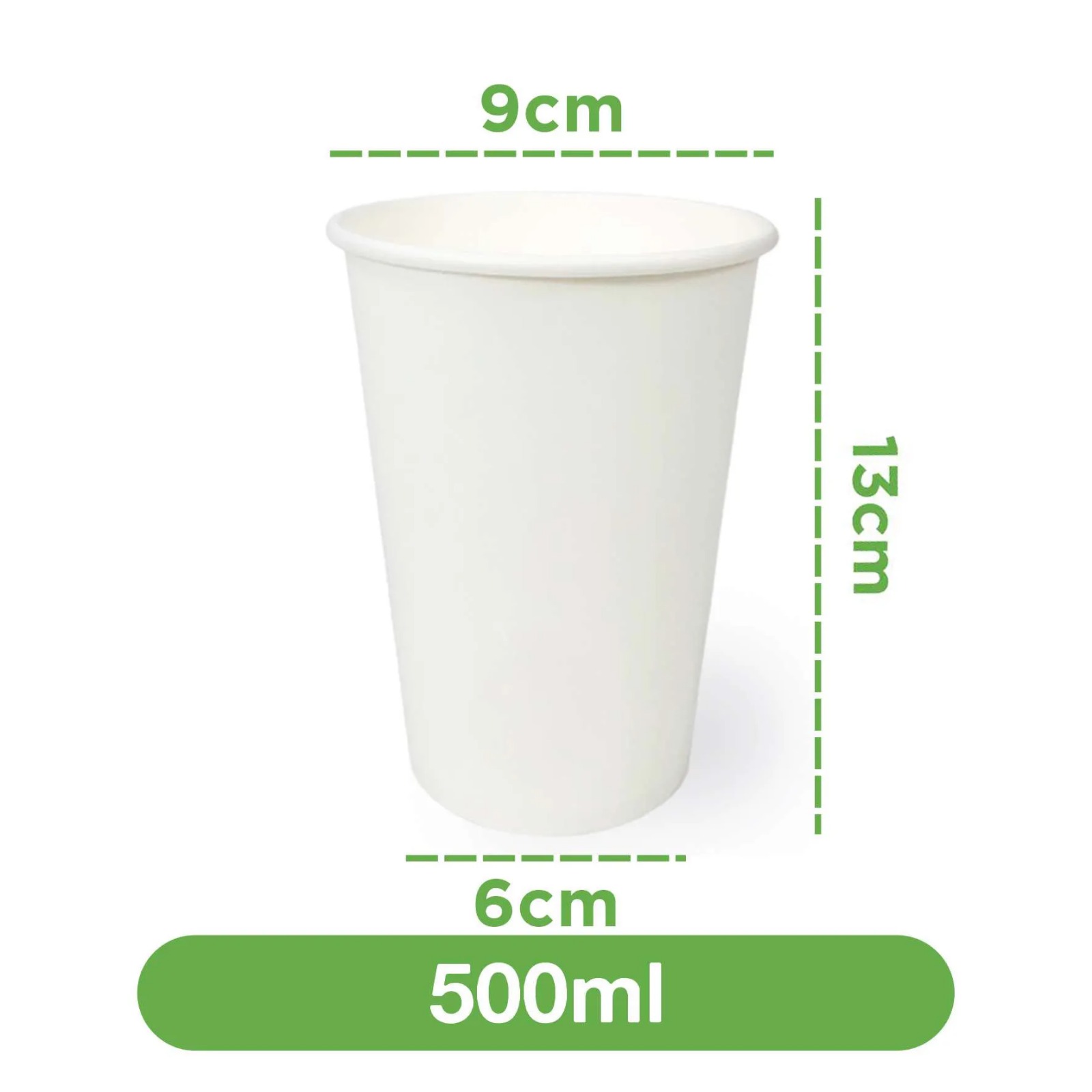 Copo de Papel 500ml s/ tampa - 350 Unidades