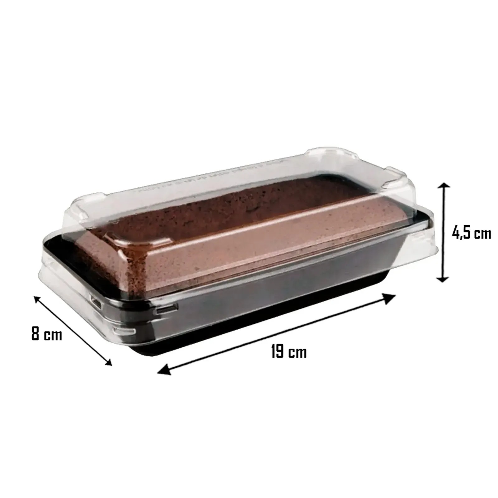 Bandeja forneavel Retangular p/ Bolo (500ml) G220 - 100 unidades