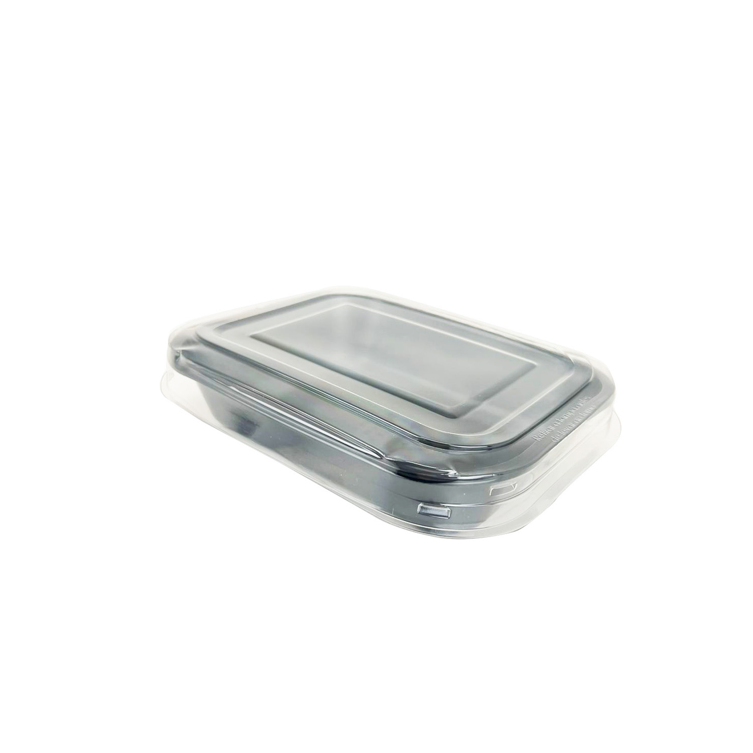 Bandeja plastica Forneável (800ml) c/ tampa G240 - 100 unidades