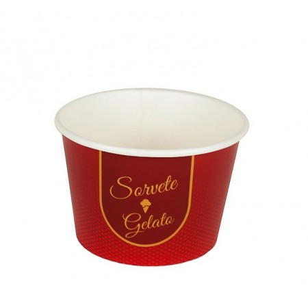Pote de Papel para Sorvete 180 ml â 100 Unidades