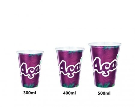 Copo Papel Descartável para Açai s/ tampa - 100 unidades