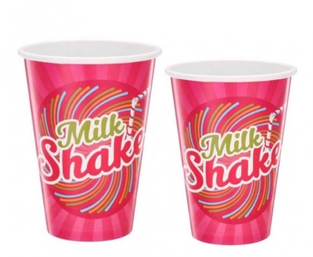 Copo Papel Descartável para Milk Shake s/ tampa - 100 unidades