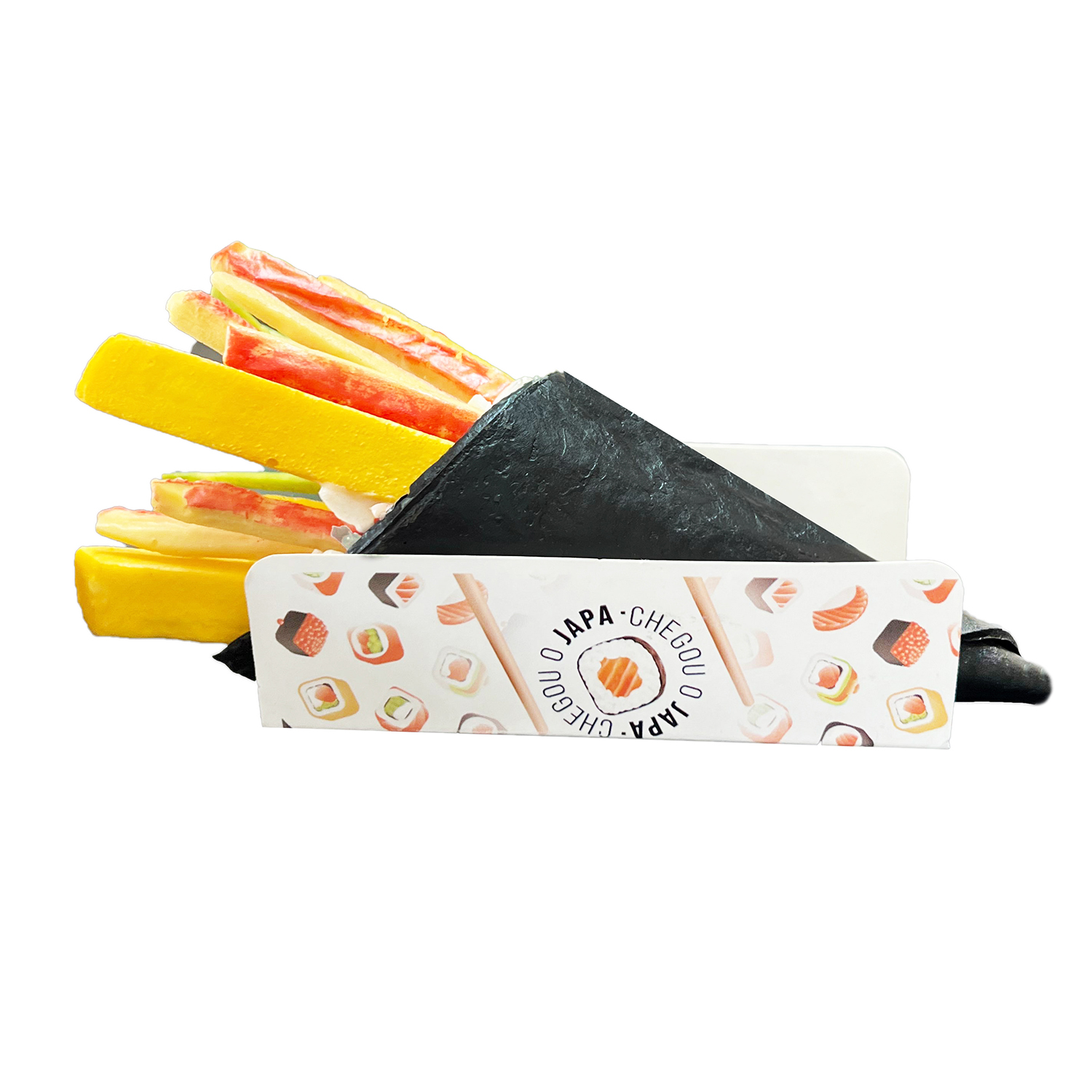 Base para temaki, bolo fatia, crepe (10 x 5 x 3 cm) - 100 unidades