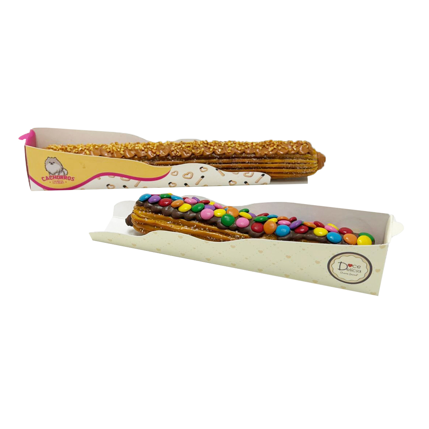 Embalagem Base para Churros (17 x 3 x 3,5 cm) Personalizado
