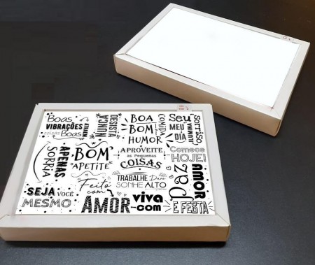 Embalagem Combinados Tampa e fundo separados M (25,5 x 18 x 4cm) - 100 unidades