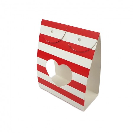 Cinta Multiuso com Visor vazado de Coração (8 x 4 x 10 cm) Vermelho - 100 unidades