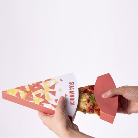 Embalagem Pizza Fatia Delivery (17,5 x 3,5 x 20 cm) Personalizada