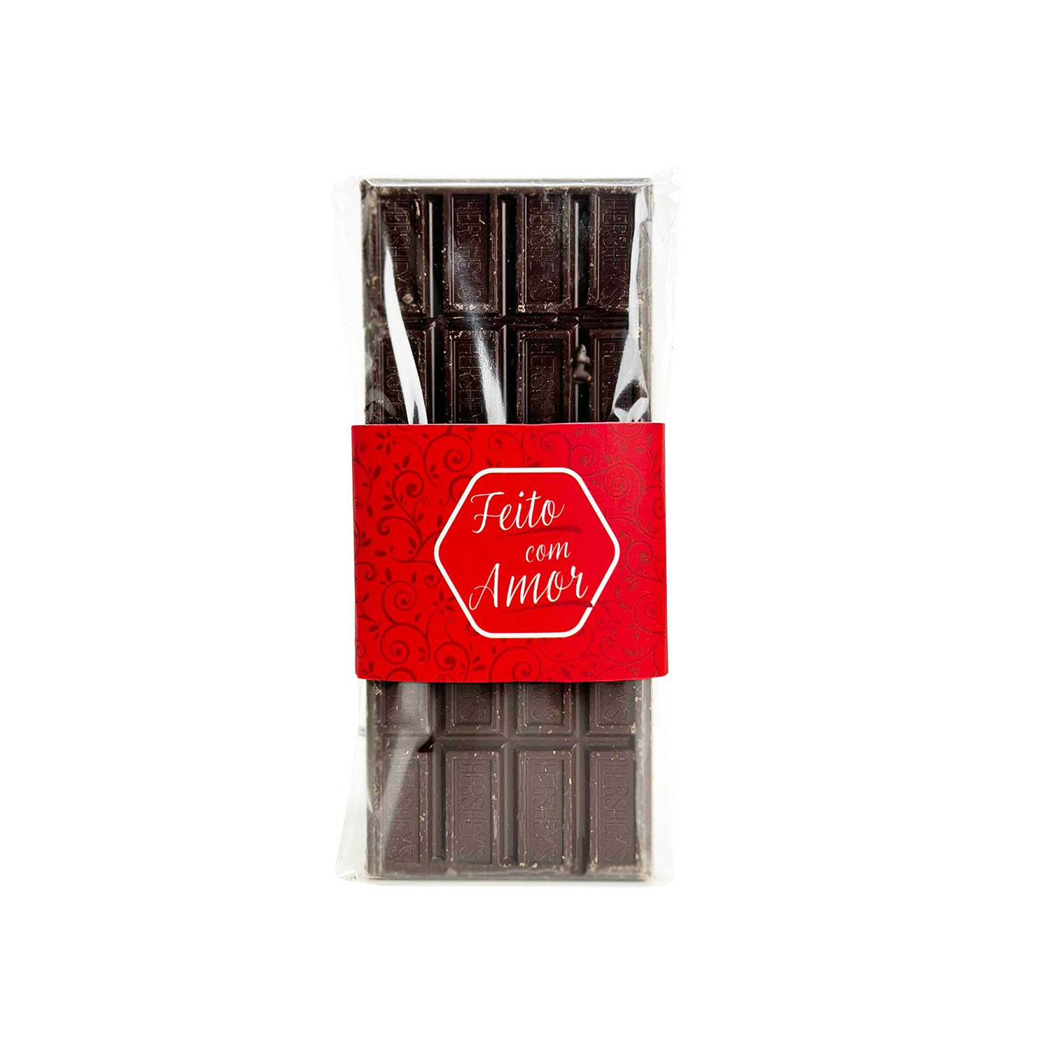 Cinta Barra Para Chocolate Barra (24 x 6 cm) 100 unidades Feito com Amor