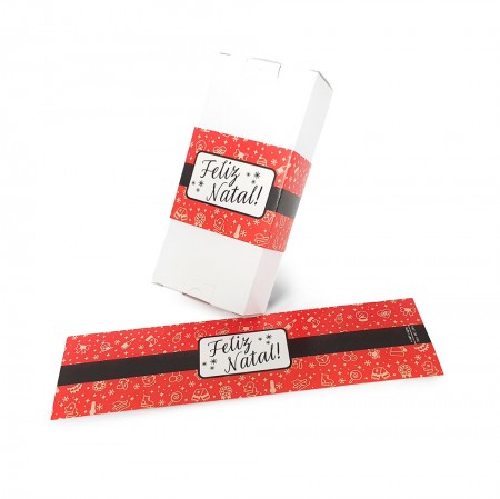Cinta Para Chocolate Barra (24 x 6 cm) 100 unidades Natal