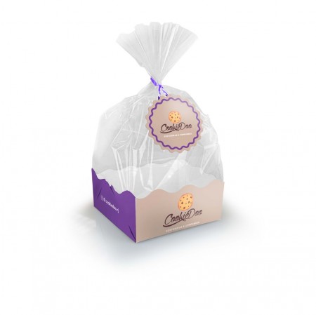 Cestinha e tag para cookie (9 x 9 x 4 cm) Personalizado