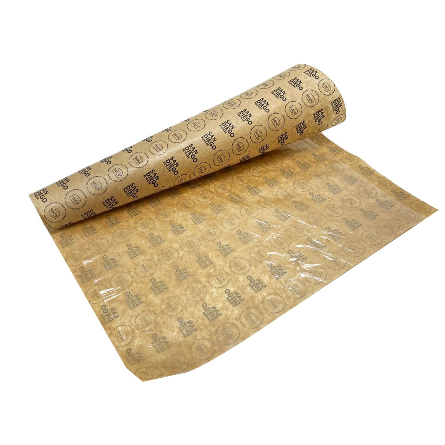 Papel Acoplado 35 gr P/ Alimentos (30 x 38cm) Personalizado - 10 mil folhas