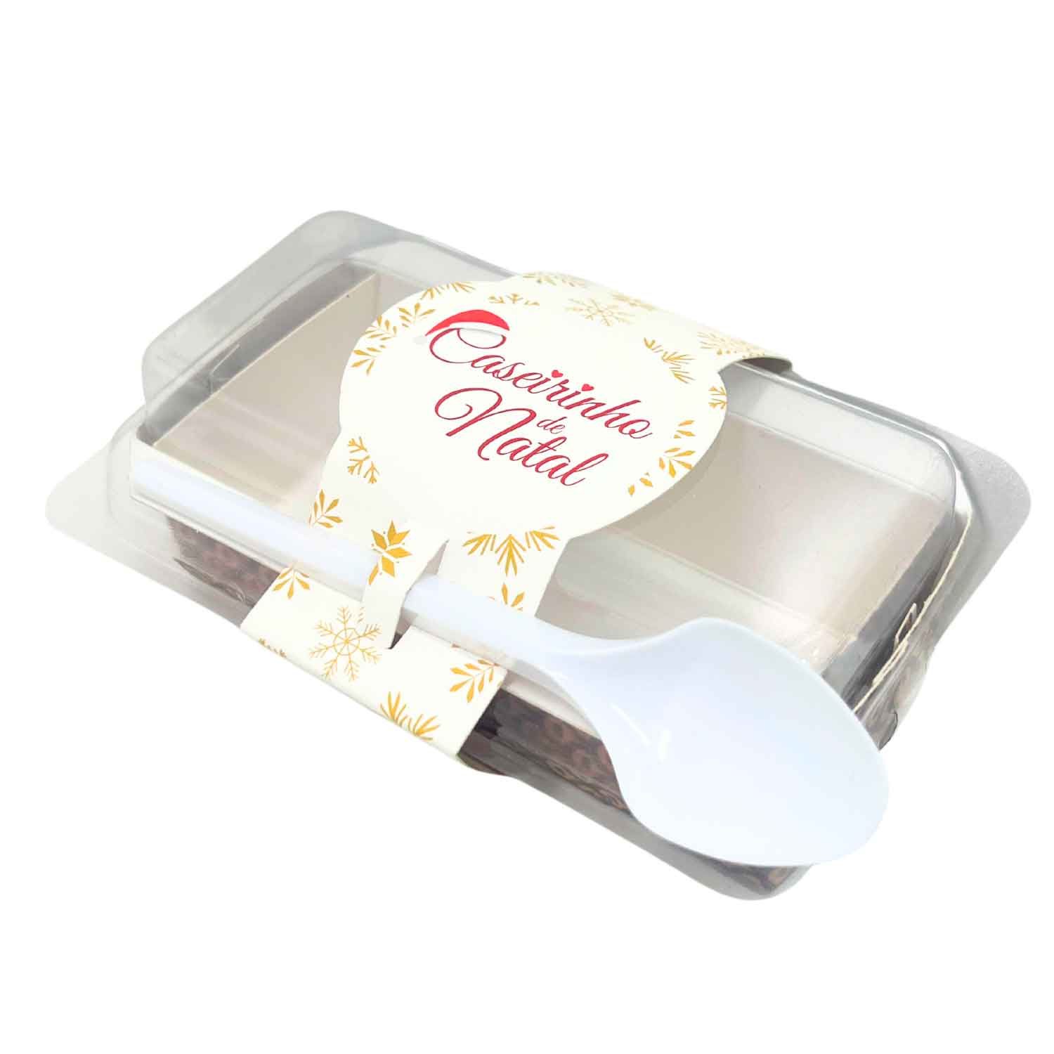 Cinta para o Bolo Forneável 80 g caseirinhos  Feliz Natal - 100 unidades