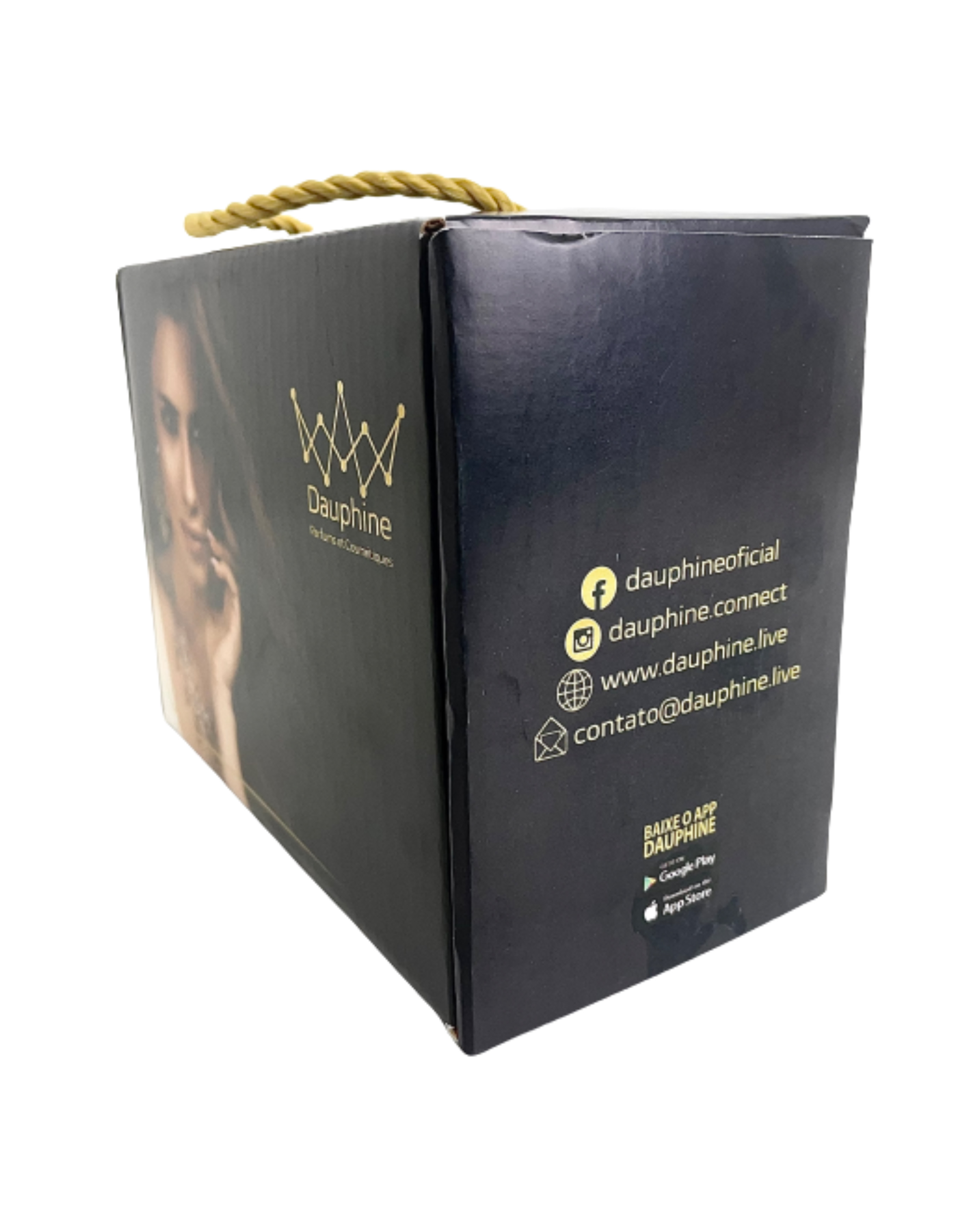 Caixa Caixa Correio / E-commerce Empastada com alça (18 x 13 x 9 cm) Personalizada