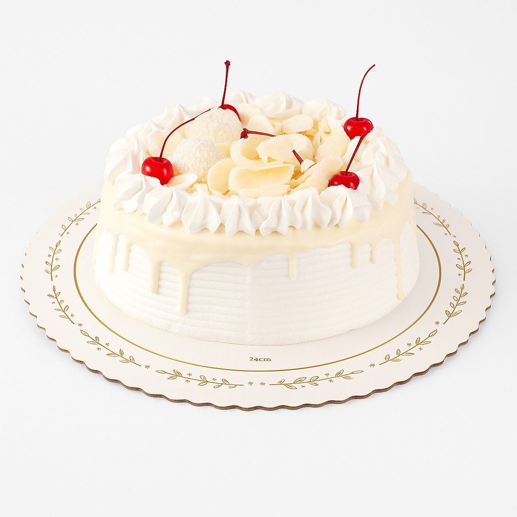 Prato Reforçado para Bolo e Torta 24 cm - 20 Unidades