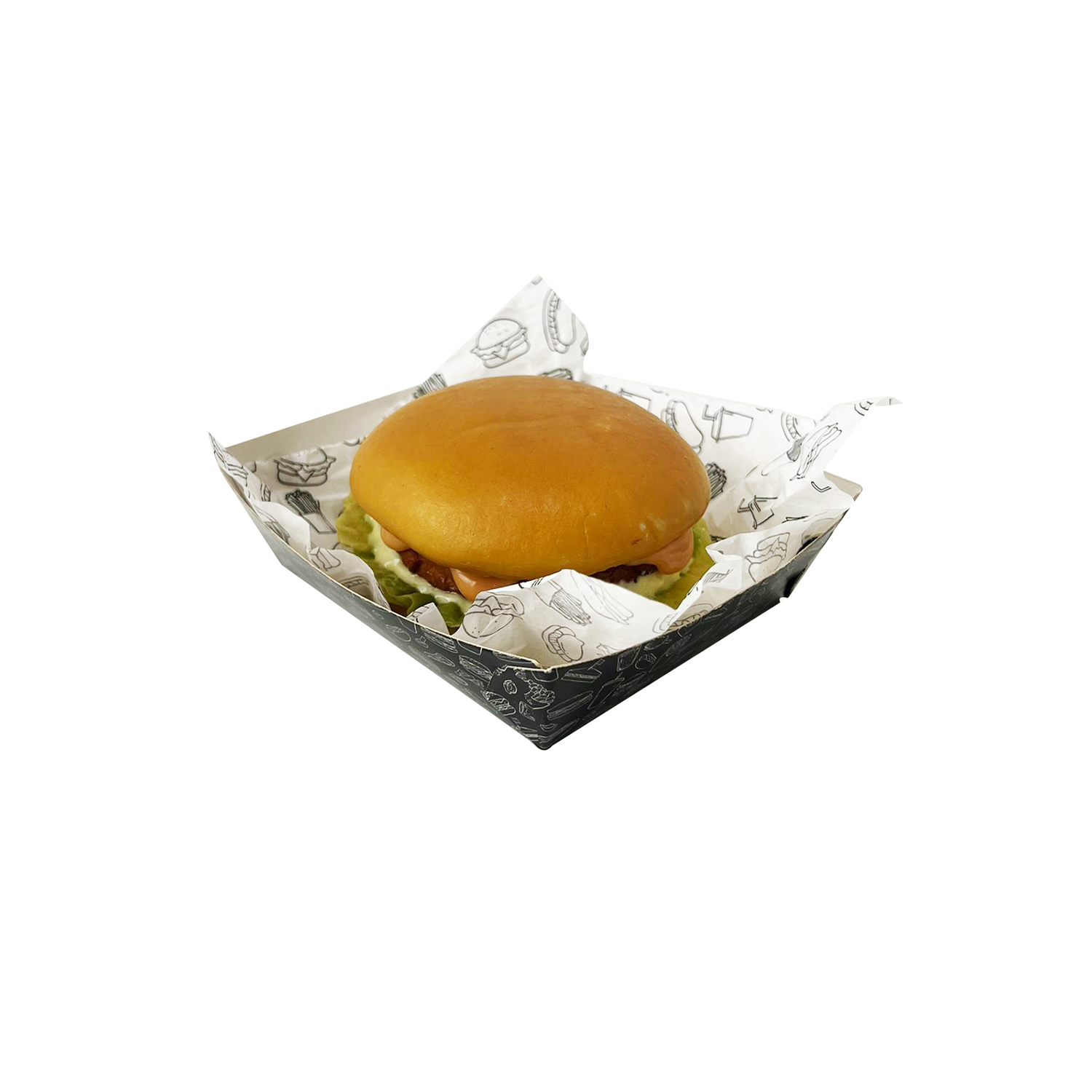 Bandeja Multiuso Média Linha Preta (10,5 x 9 x 3,5 cm) - 100 unidades