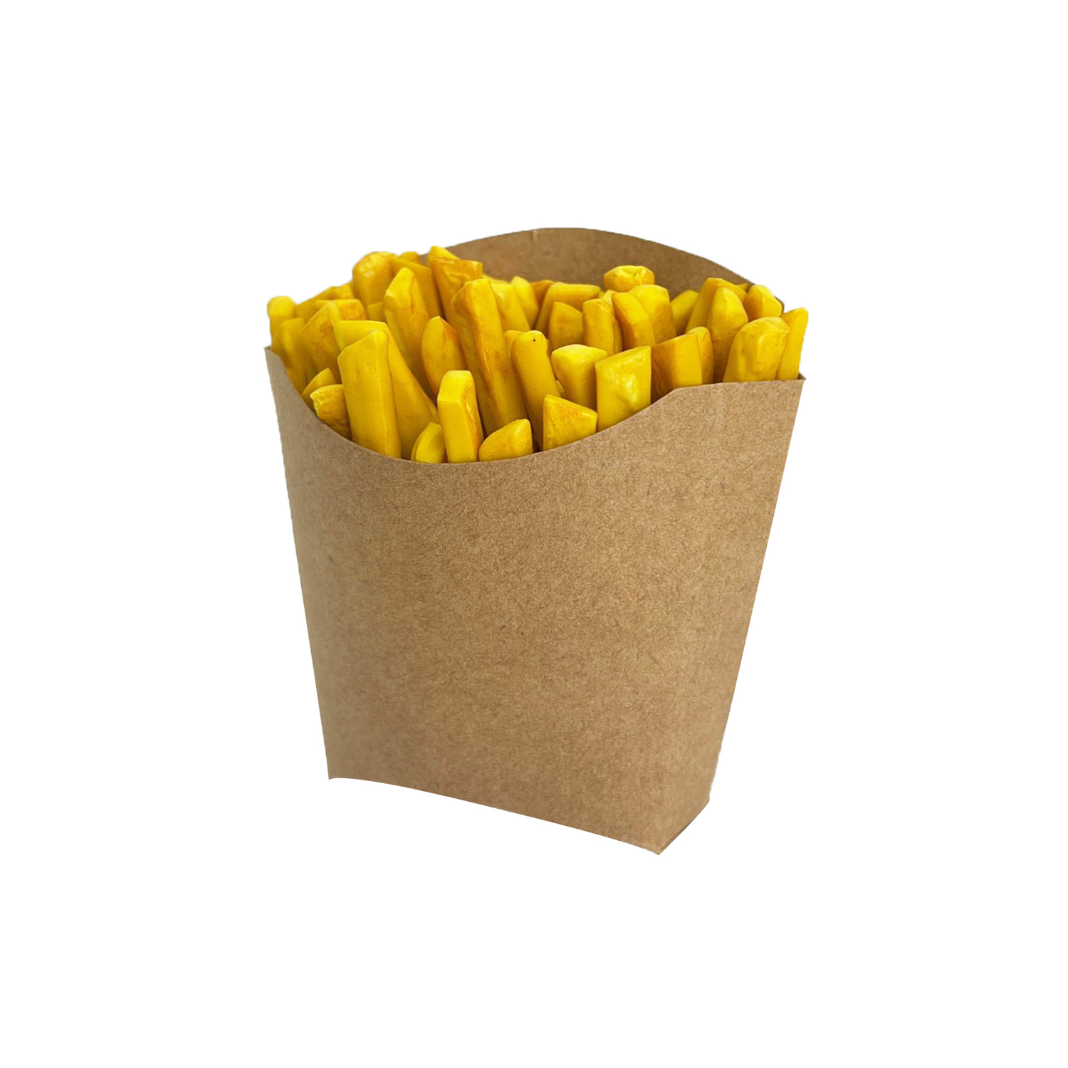 Embalagem para Batata Fritas 120 gramas I Montagem automática Lisa Kraft - 100 Unidades