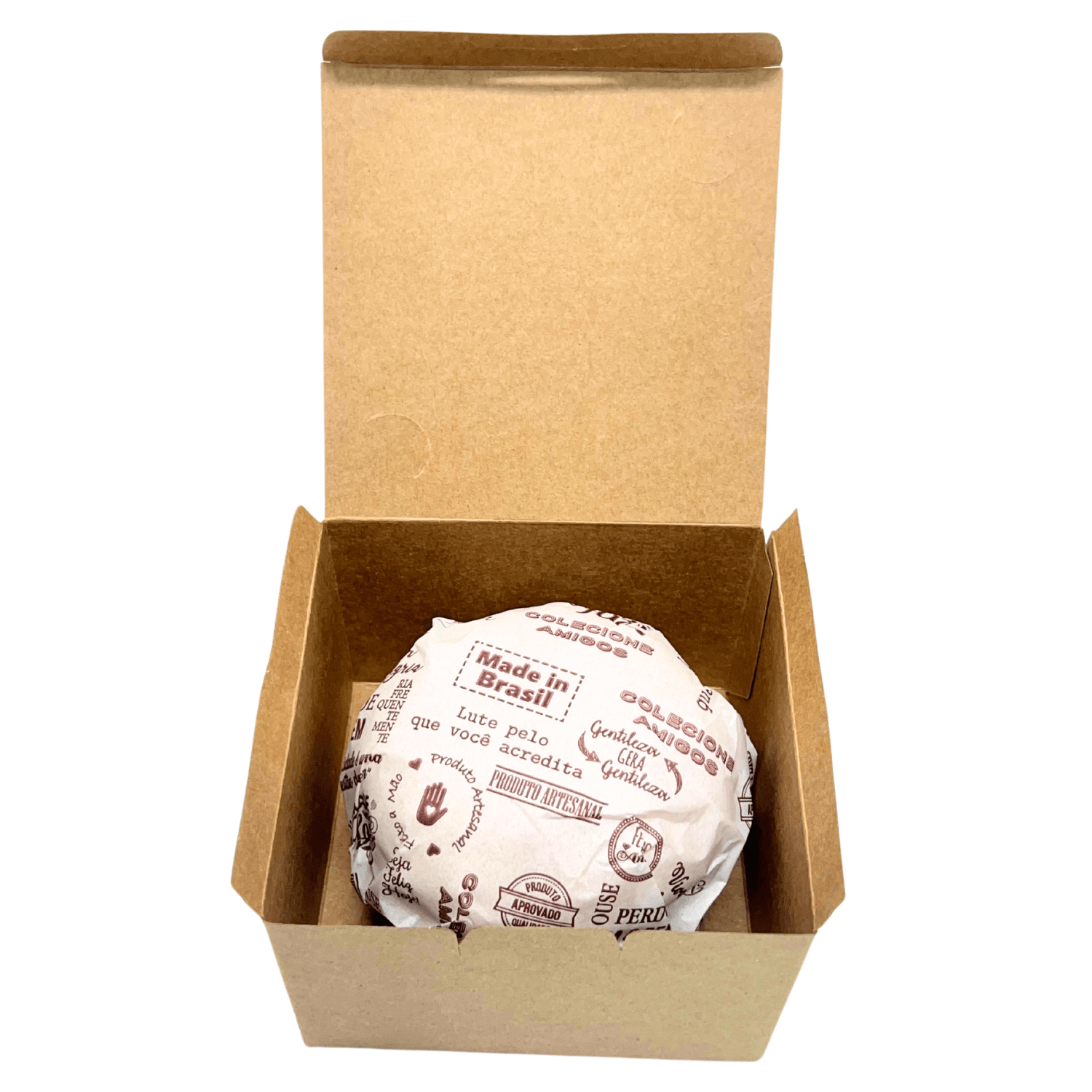 Caixa Kraft Lanche Burger empilhavel - 100 Unidades