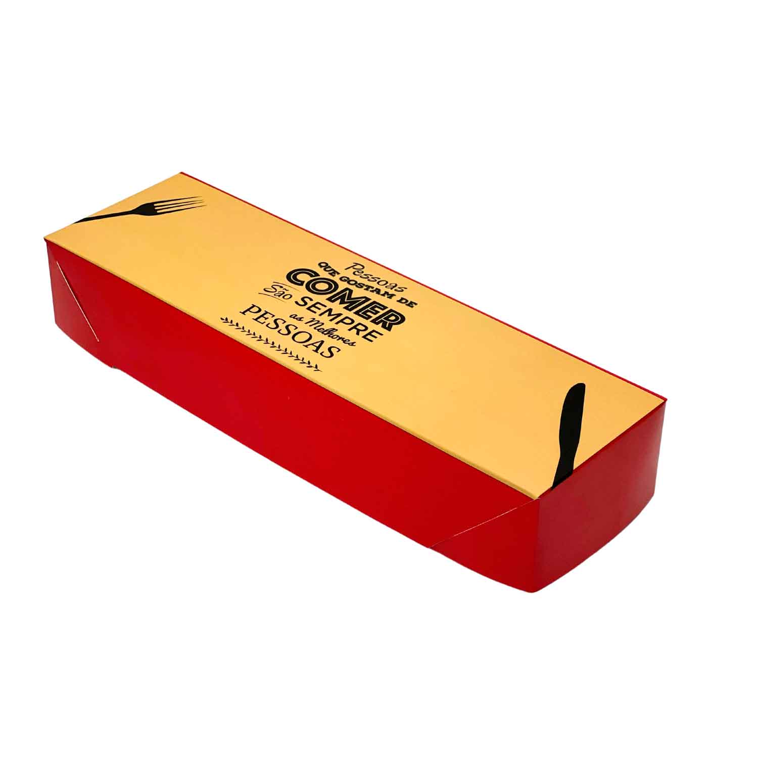 Embalagem caixa para Salgados (30 x 9 x 5 cm) - 100 Unidades