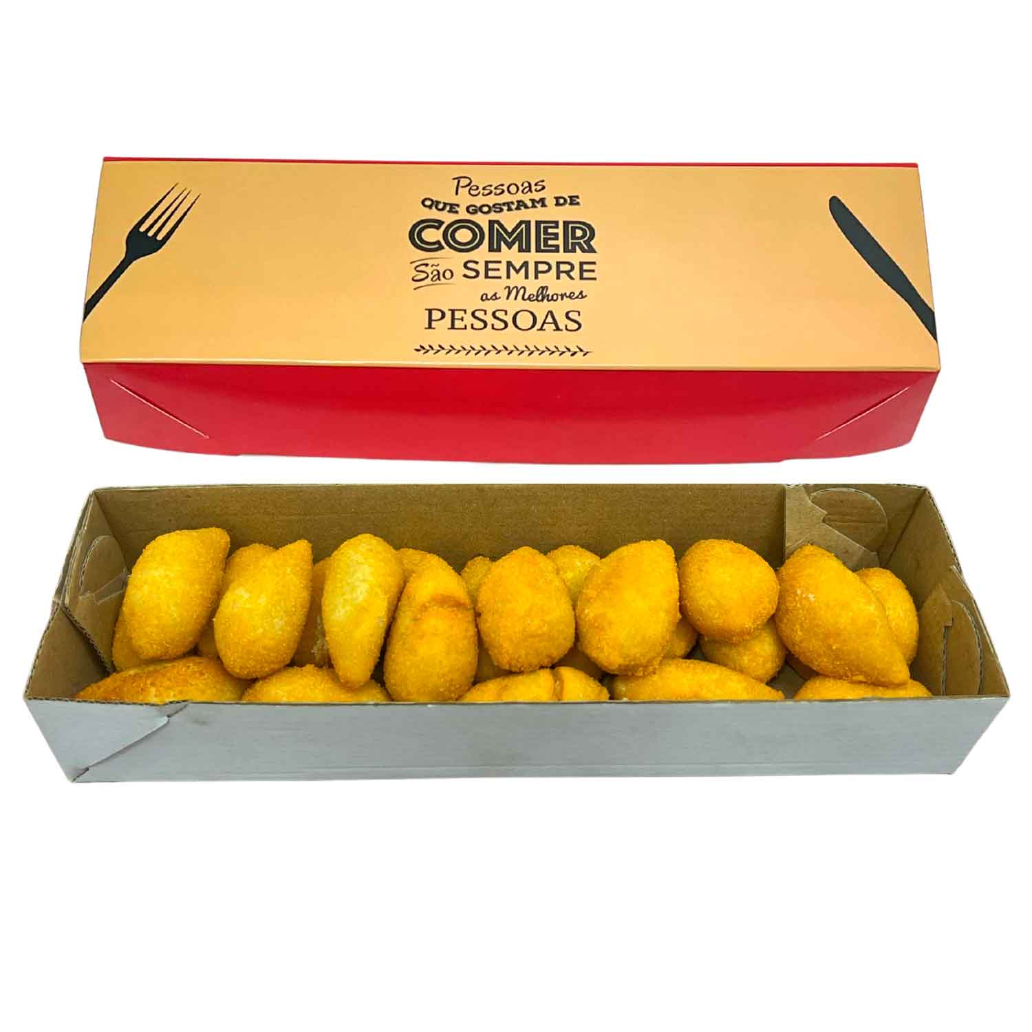 Embalagem caixa para Salgados (30 x 9 x 5 cm) - 100 Unidades