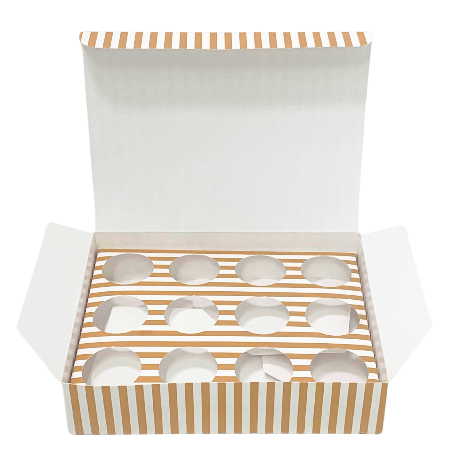 Caixa Brigadeiro p/ 12 doces c/ berço Dourado Doçura - 100 unidades