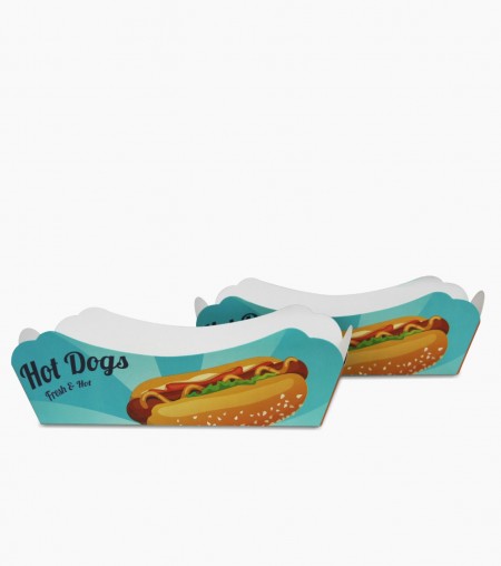 Embalagem Hot Dog (18,5 x 7 x 5,6 cm) Retrô -100 Unidades