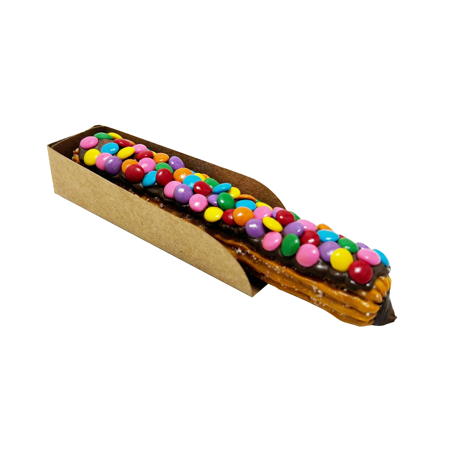 Embalagem p/ mini churros, bomba chocolate, Eclair (11 cm) - 100 unidades