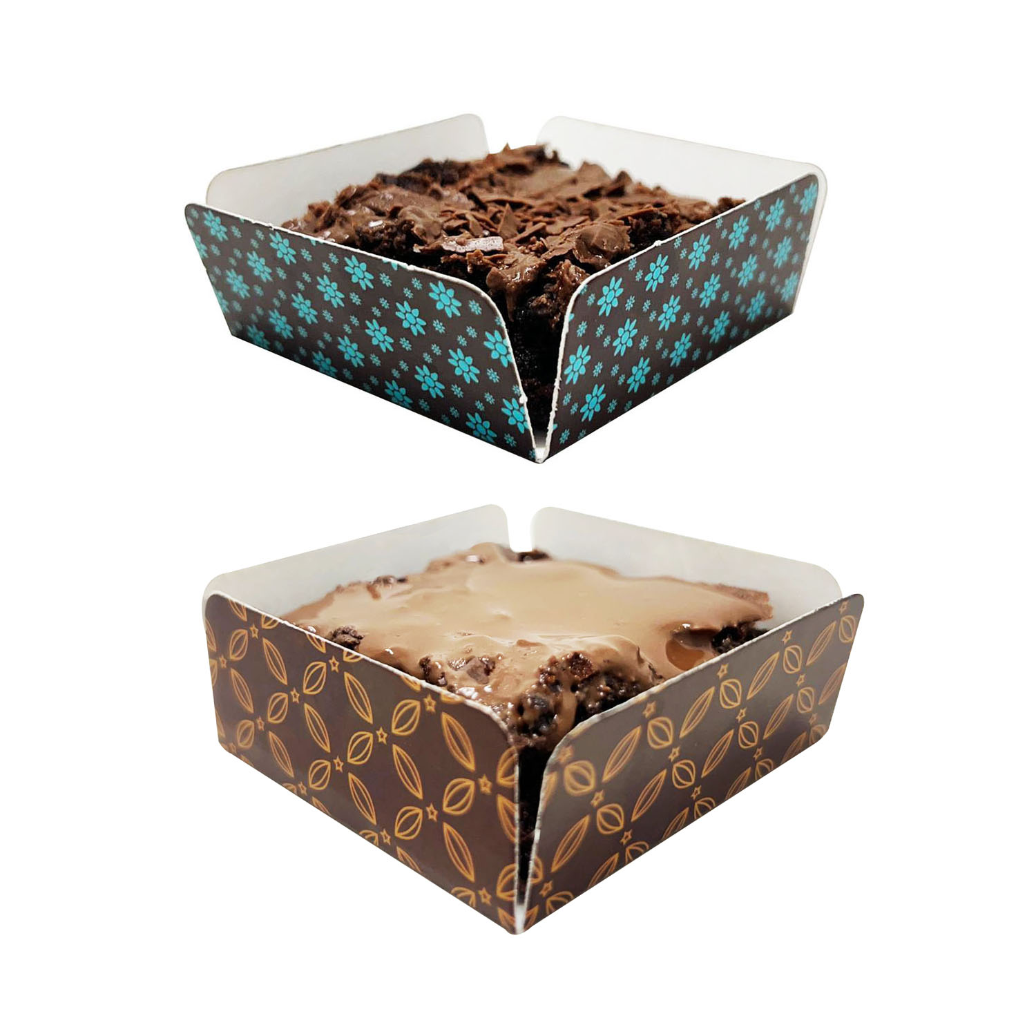 Forminha Berço p/ Brownie / Palha Italiana (5,7 x 5,7 x 2,3 cm) - 100 unidades