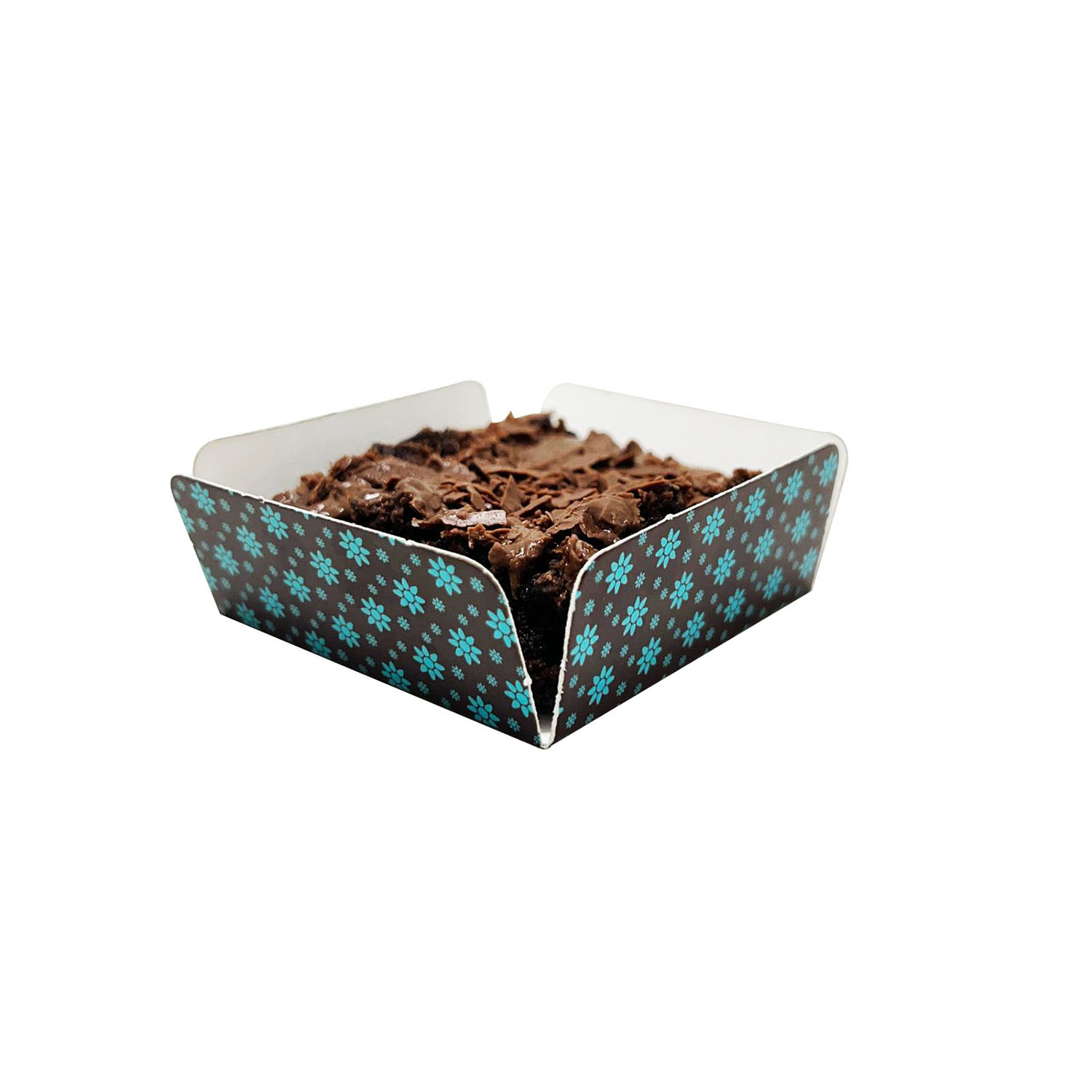 Forminha Berço p/ Brownie / Palha Italiana (5,7 x 5,7 x 2,3 cm) - 100 unidades