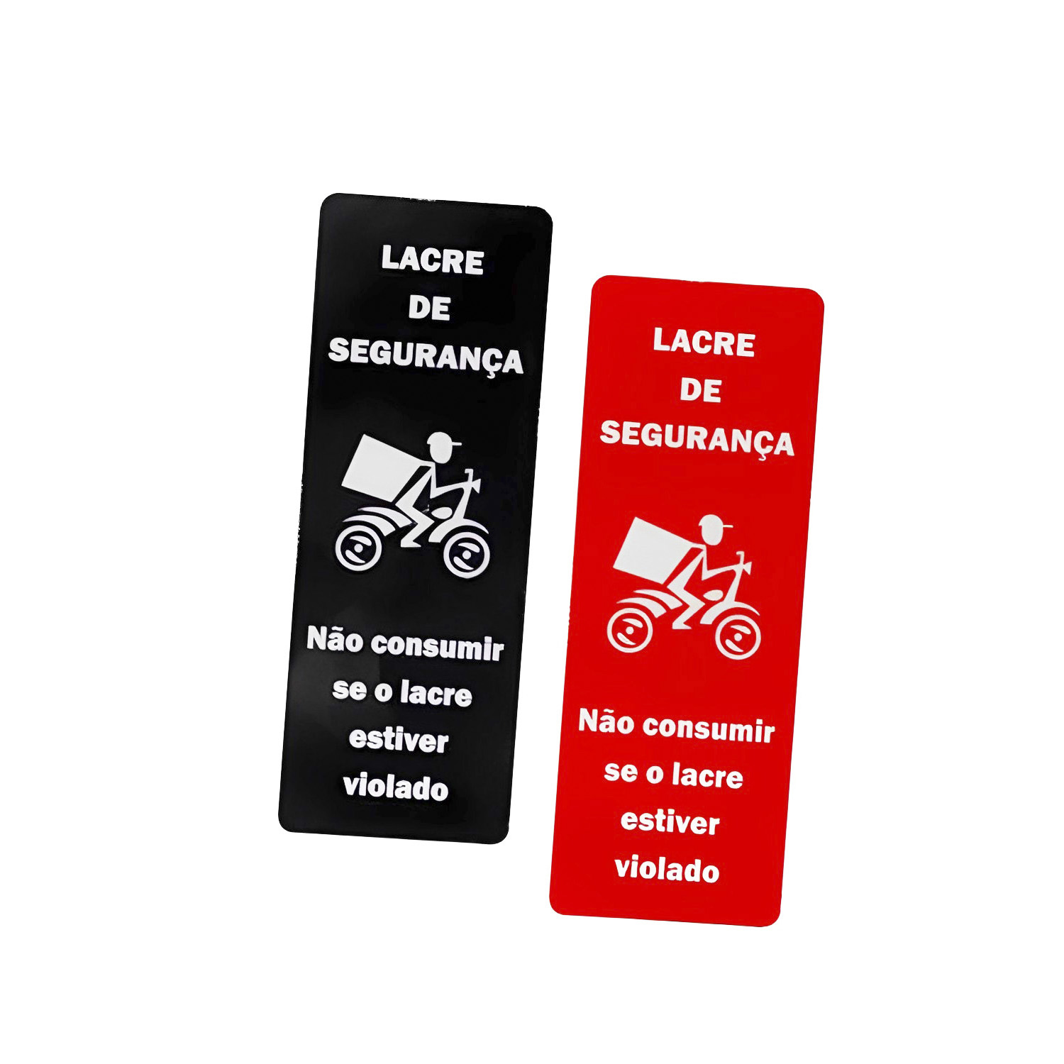 Etiqueta Adesiva Lacre Selo de Segurança Retangular (7 x 2,5 cm) - 1 mil unidades
