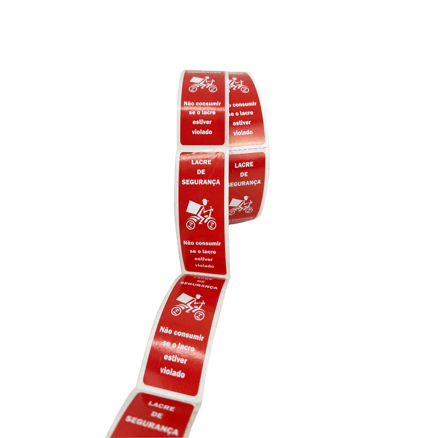 Etiqueta Adesiva Lacre Selo de Segurança Retangular (7 x 2,5 cm) - 1 mil unidades