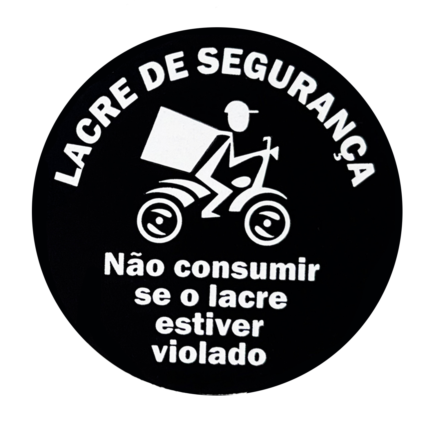 Etiqueta Adesiva Lacre Selo de Segurança Redonda (3,5 cm) - 1 Mil Unidades