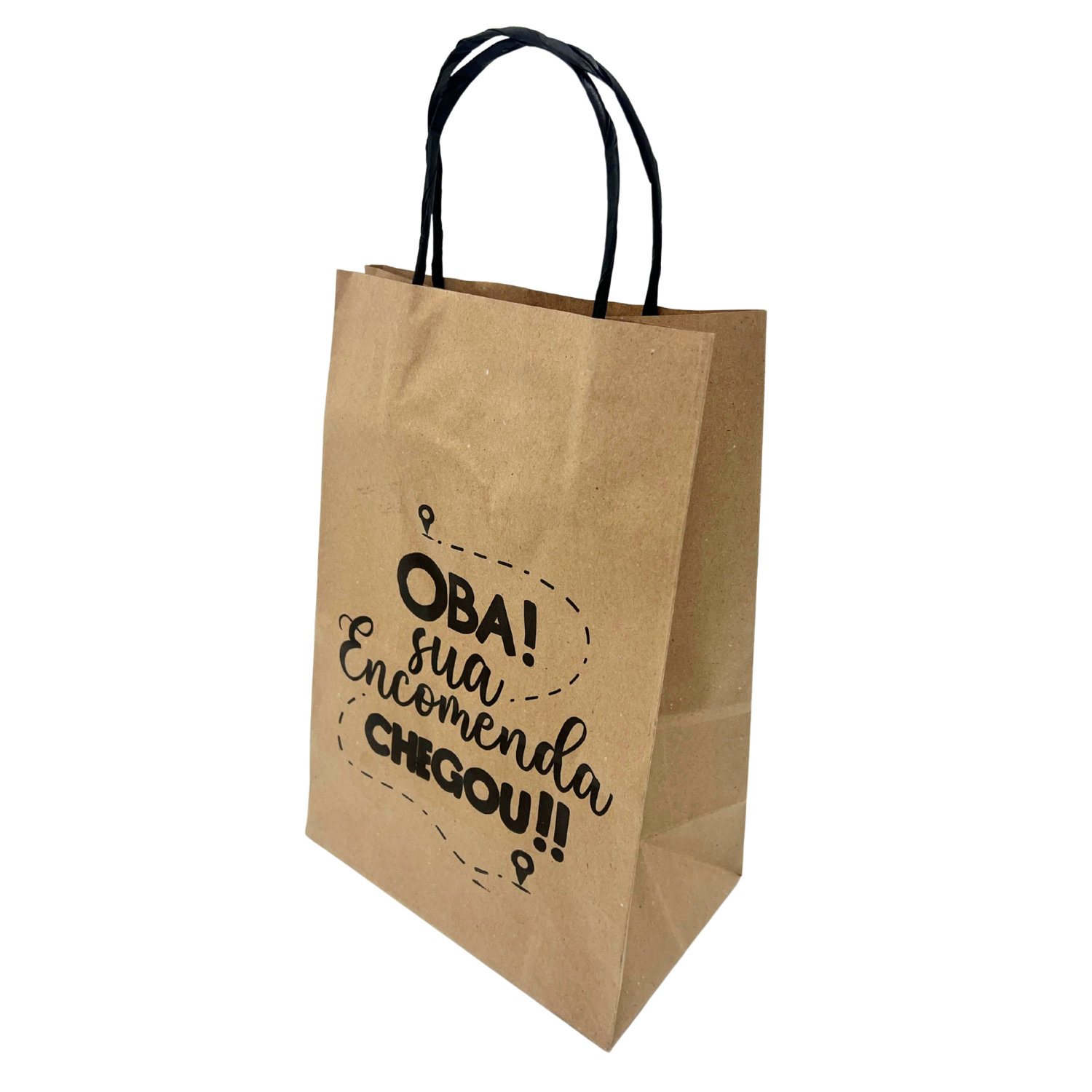 Sacola Kraft 90g (18 x 10,5 x 26 cm) Oba - 100 Unidades