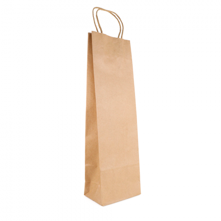 Sacola Kraft p/ Vinho, Garrafas (12 x 8 x 38 cm)  - 100 unidades