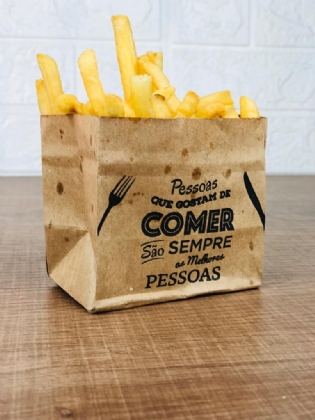 Saquinho Kraft para Pequenas Porções (8,5 x 6 x 8,5 cm) Melhores Pessoas - 200 unidades