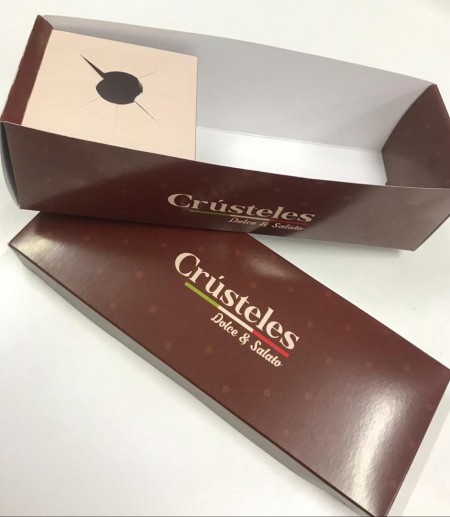 Embalagem Delivery c/ Suporte para Molho (22 x 9 x 6,5 cm) Personalizada