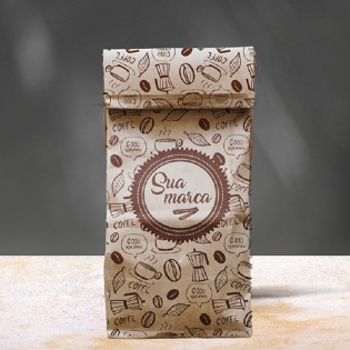 Saco Kraft 80g (12 X 7 X 23 cm) Personalizado