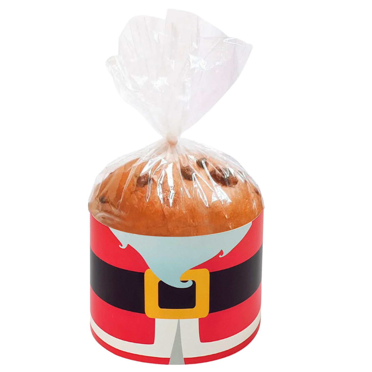 Kit Cinta e Tag Natal p/ Panetone de 500grs, caixas (56,5 x 8,2) - 50 unidades