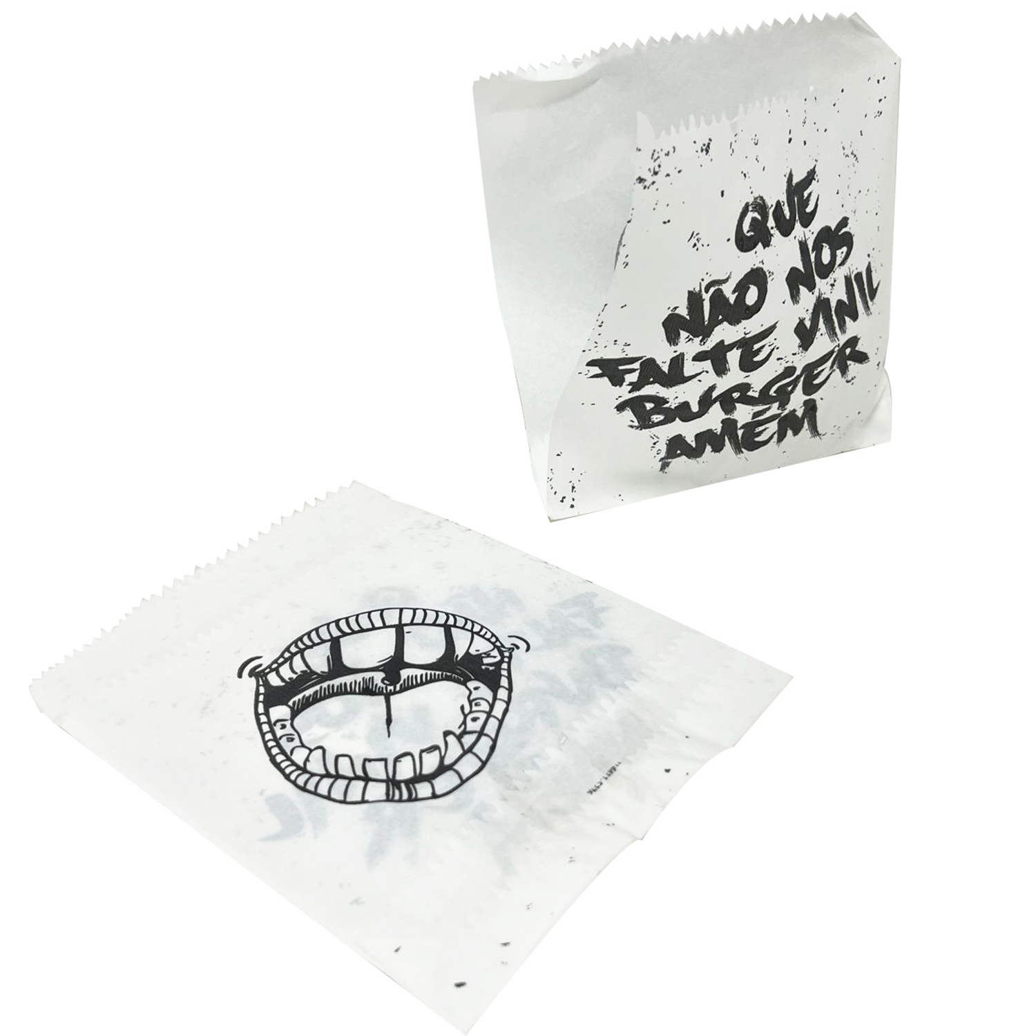 Saco Dupla Abertura p Kebab/Hamburguer (13,5 x 15,5 cm) Personalizado
