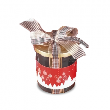 Kit Cinta e Tag Natal p/ Panetone ajustavel até 100 grs Natal Boas Festas - 50 unidades