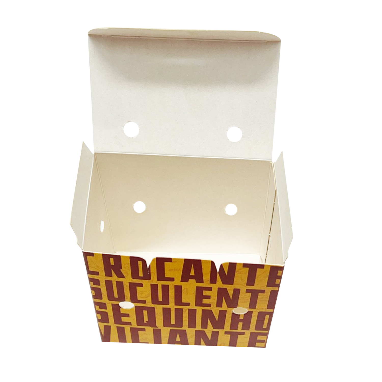 Embalagem p/ Frituras PP (9 x 6 x 9 cm) Personalizada