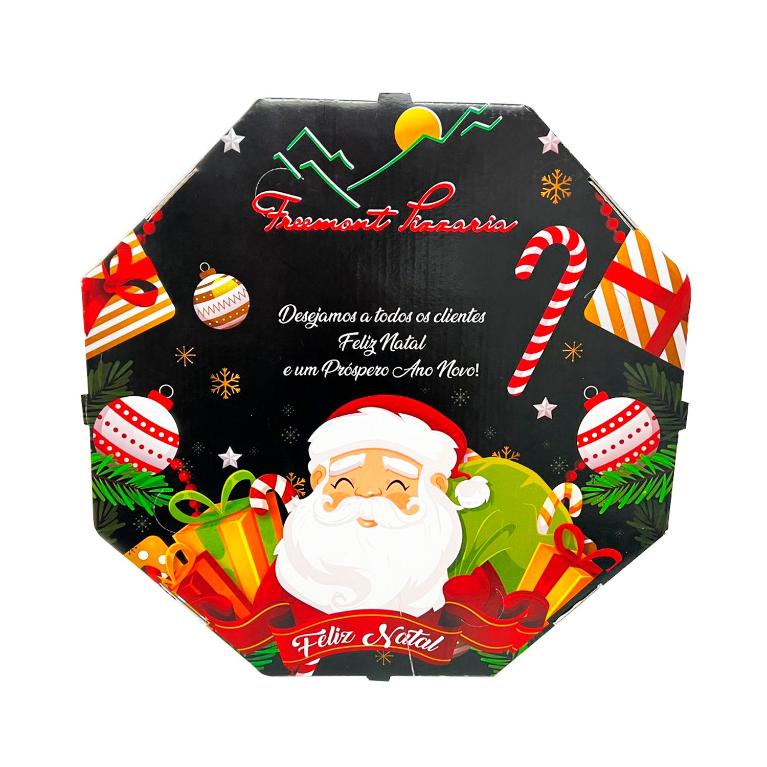 Caixa de Pizza Oitavada 35 cm Personalizada